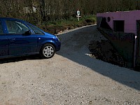 Aufgang zur späteren Haustür