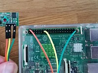 Raspberry Pi mit angeschlossenem Empfängermodul